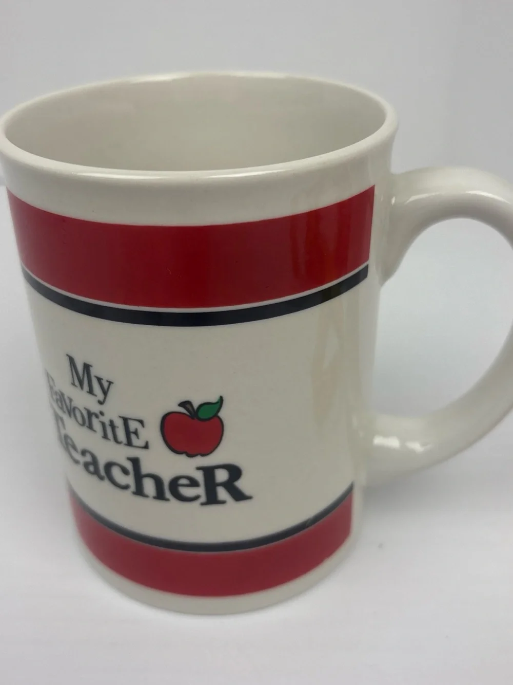 My Favorite Teacher Coffee Cup Mug Apple Large 24 oz Brother Sister Studio 2007